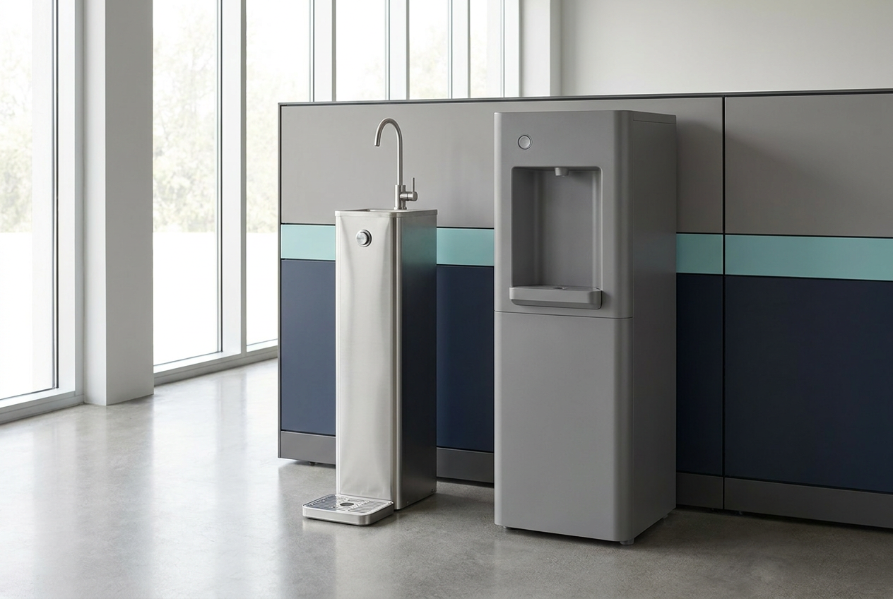 Illustrative Darstellung zum Ratgeberthema Wasserspender-Anbieter vergleichen: Leistungen sauber abgrenzen